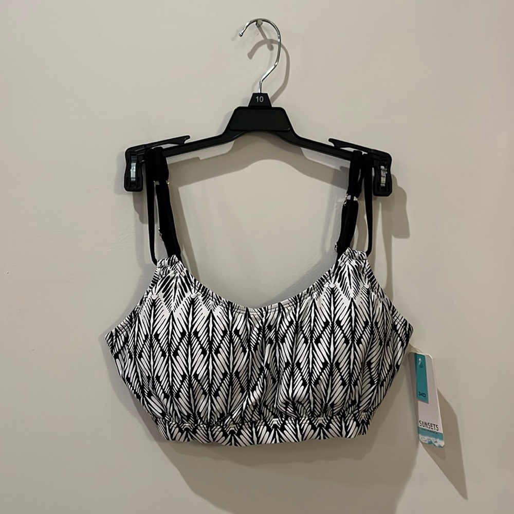 Sunsets California Willow Taylor Bralette Bikini Top,34D,NWT
